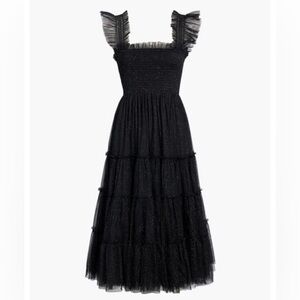 The Tulle Ellie Nap Dress Collector's Edition in Black Glitter Tulle Large